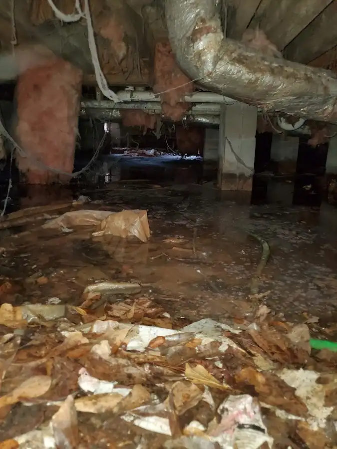 Crawl space flood assessment for Commercial Water Damage Restoration in Lone Tree